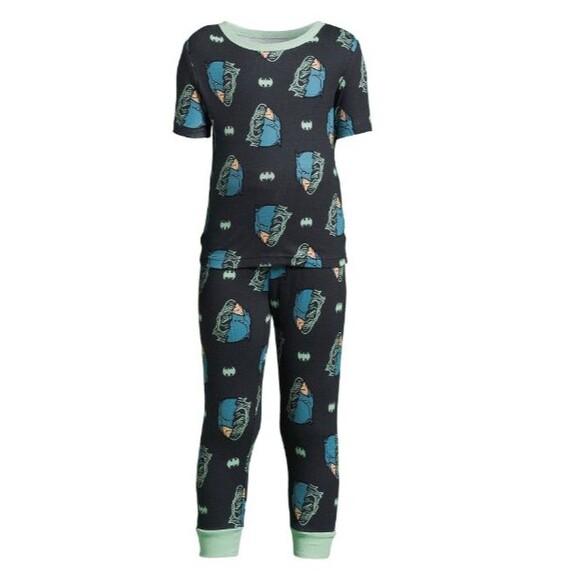 Boy's Size 4 Pajama Set Batman Short Sleeve Shirt and Pants Cotton - Picture 1 of 1